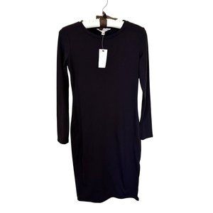 Philosophy Womens Bodycon Dress XS Dark Brown Long Sleeve NWT Knee Length Crew